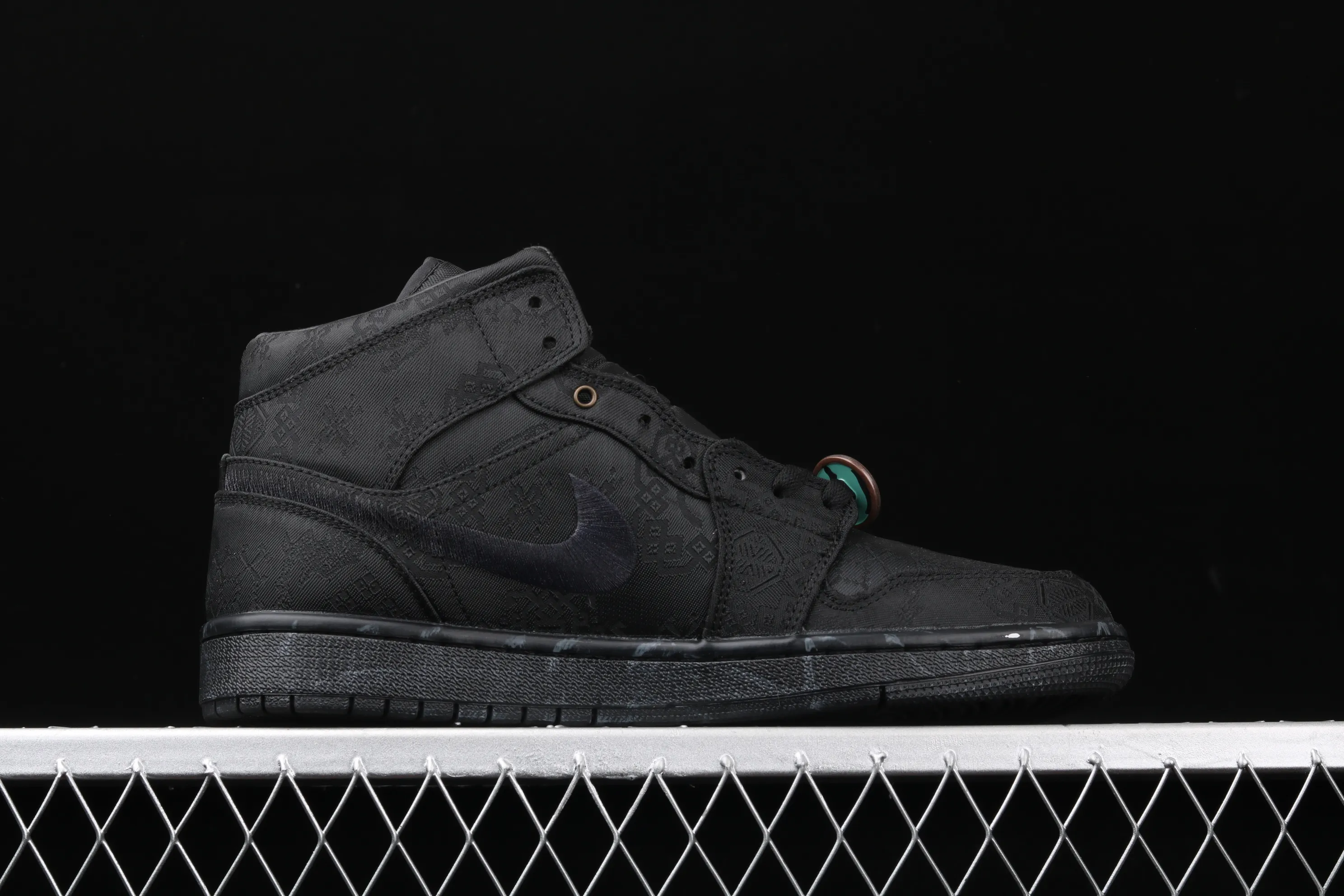 All categories Air Jordan Jordan series basketball shoes Air Jordan 1 Mid CLOT x Air Jordan 1 Mid "Fearless" AJ1 Joe 1 mid-top black silk CU2804-300